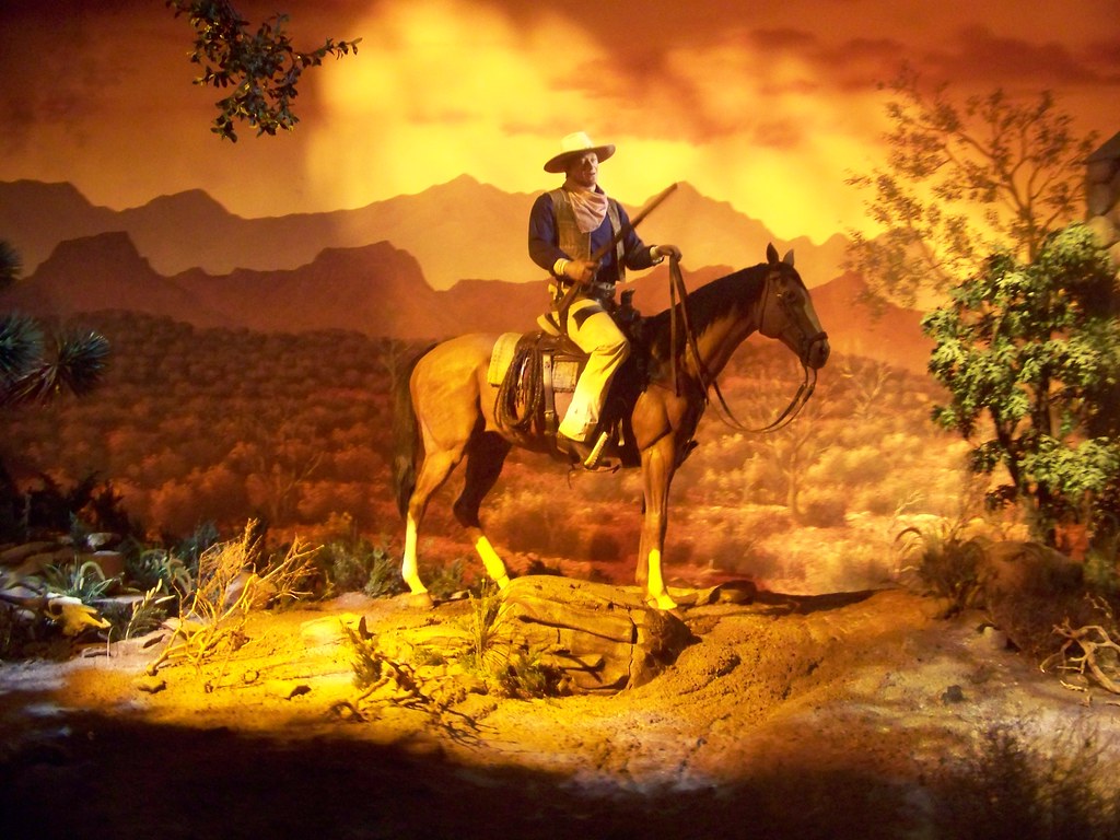 John Wayne animatronic inside The Great Movie Ride