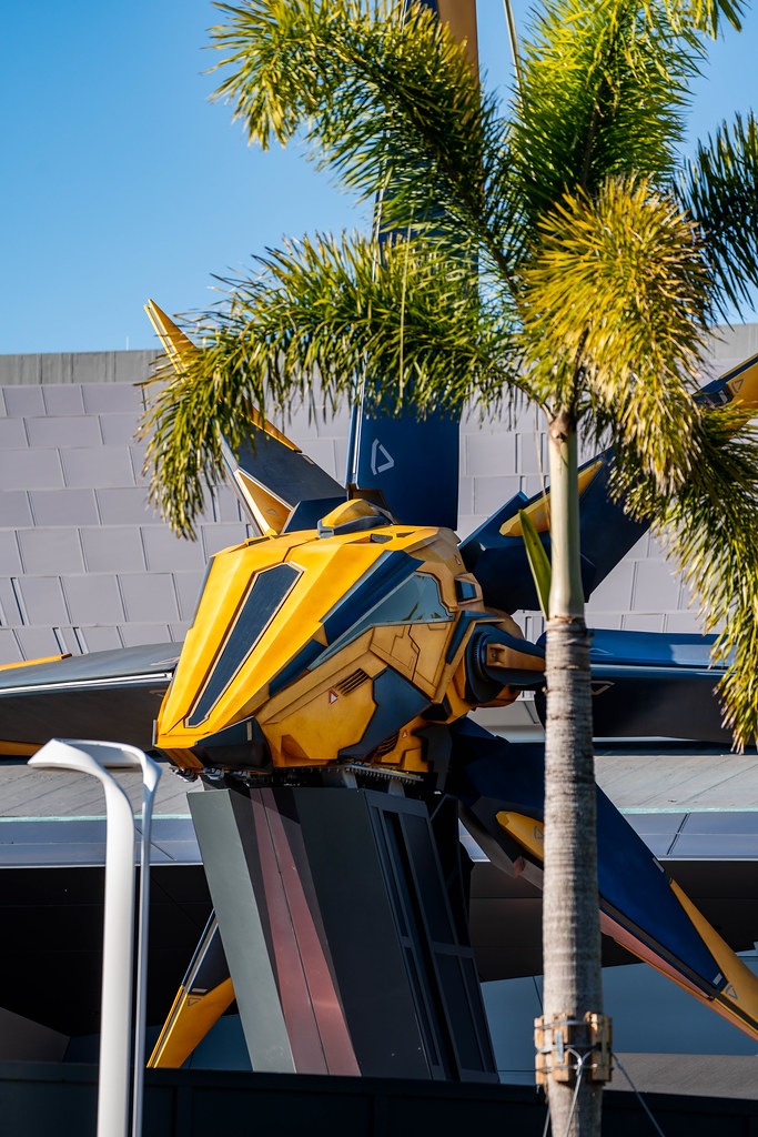 Nova Corp Ship outside of Guardians of the Galaxy: Cosmic Rewind