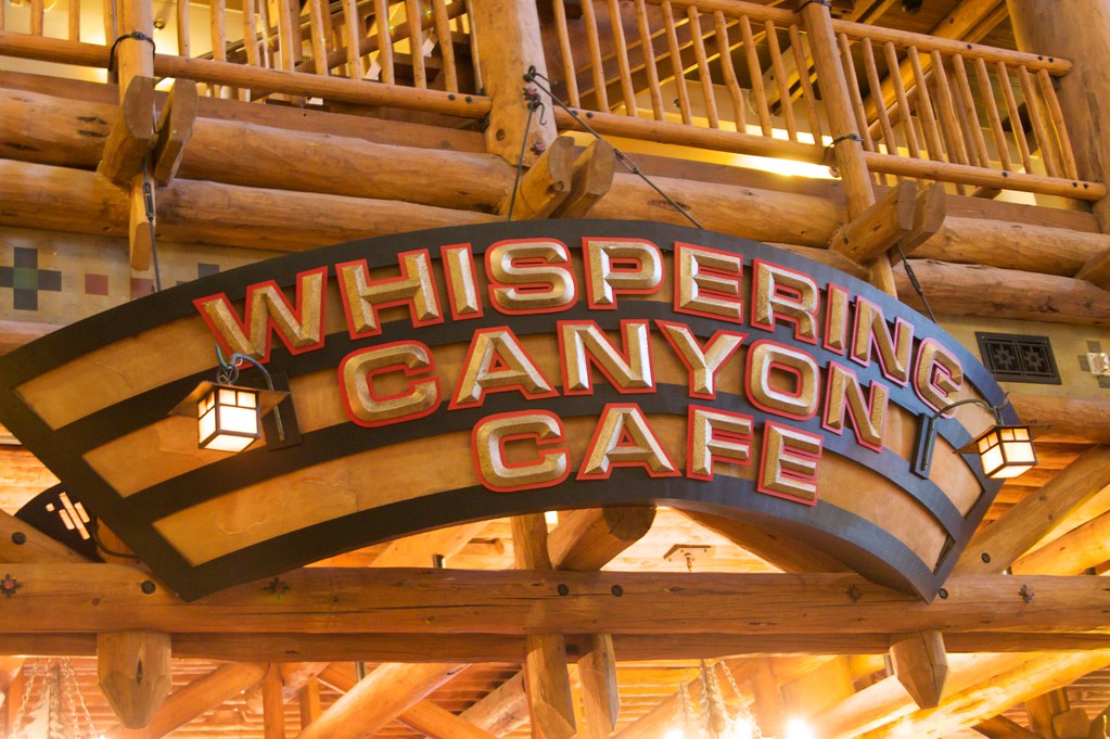 Whispering Canyon Cafe Sign at Disney's Wilderness Resort