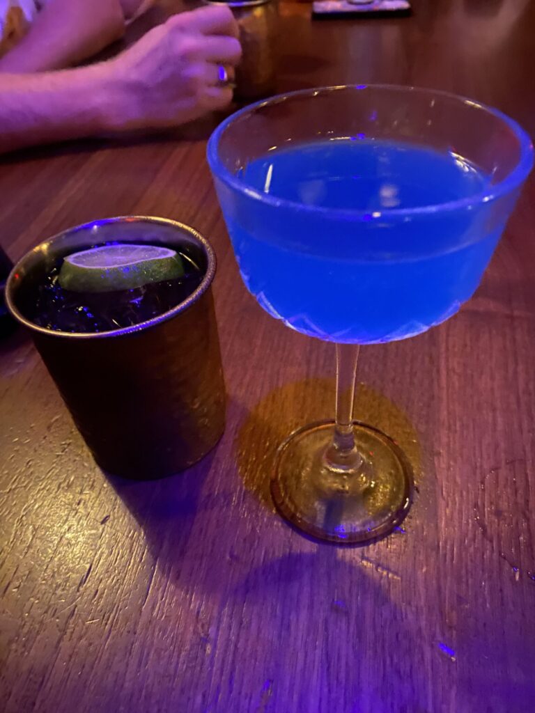Hibiscus Rum Punch and Siren's Whisper at Beak & Barrel