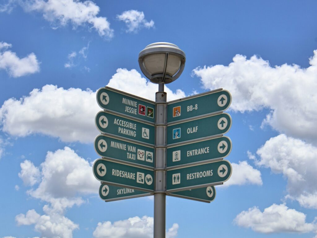 Directional Sign located at Disney's Hollywood Studios