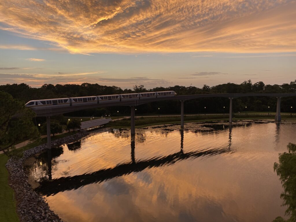 Monorail view from room at Disney's Grand Floridian Resort - is a Deluxe Resort worth it? 