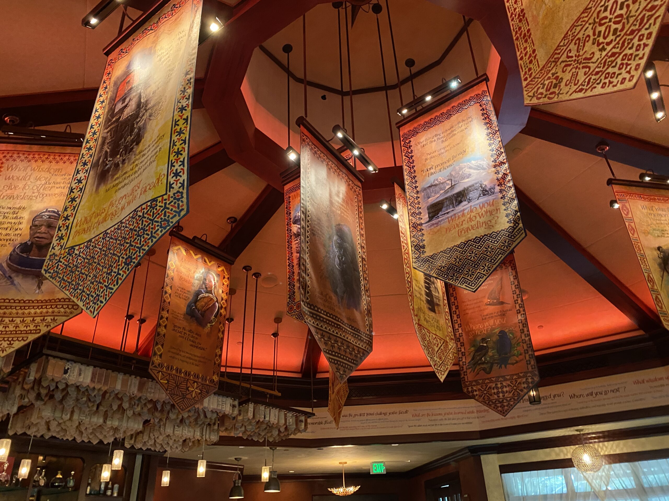 Nomad Lounge Ceiling - Number 2 on our list of The Best Bars in Walt Disney World
