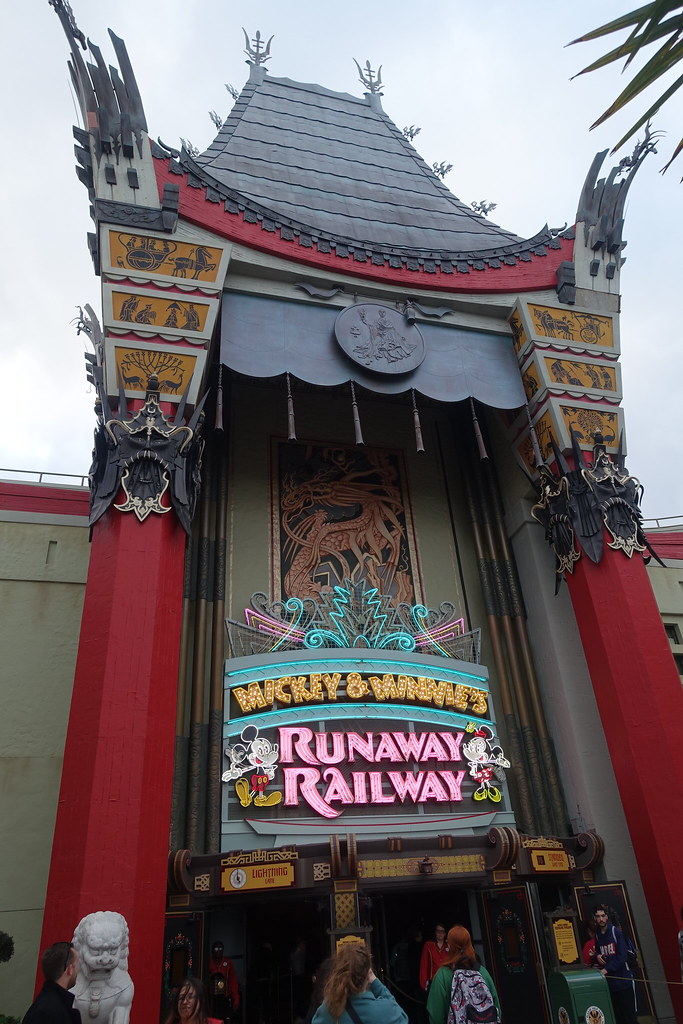 Mickey & Minnie's Runaway Railway now occupying the former building of the Great Movie Ride