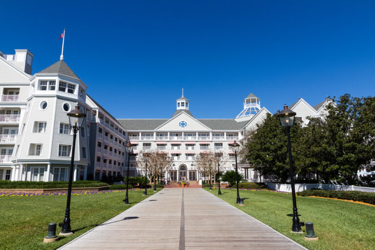 Disney's Yacht Club Resort as seen from Crescent Lake