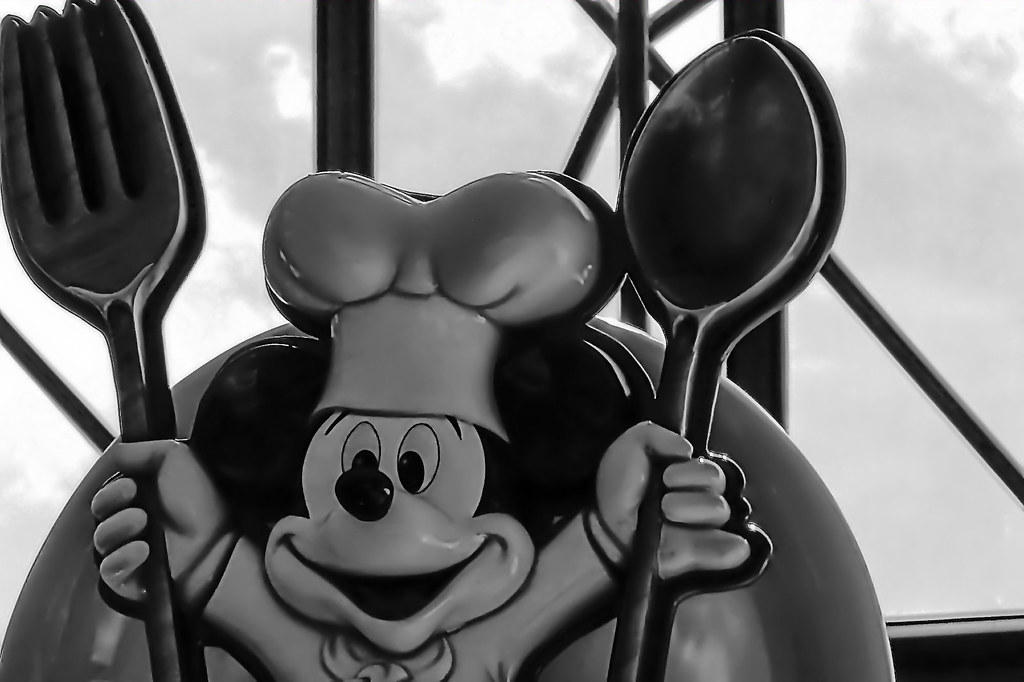 Sign inside of Chef Mickey's at Disney's Contemporary Resorts.