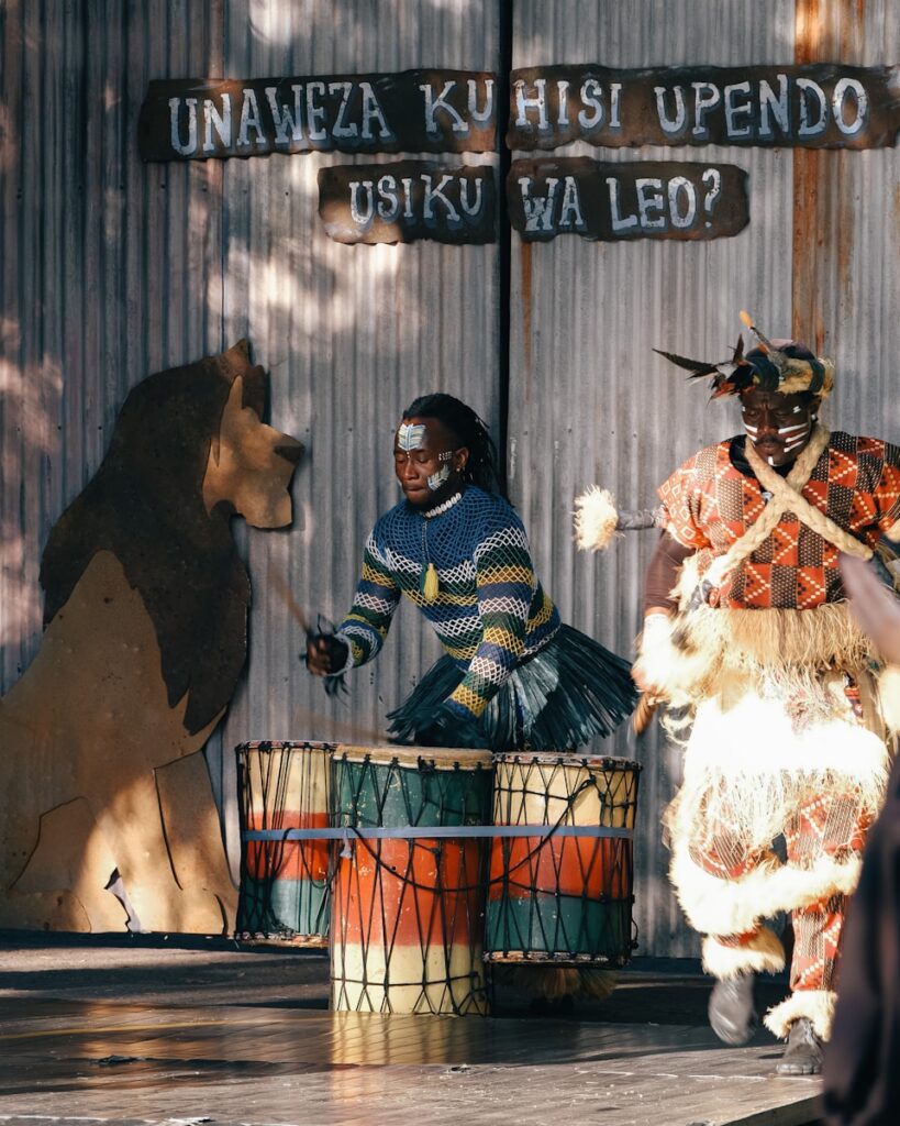 Street entertainment in Harambe at Disney's Animal Kingdom
