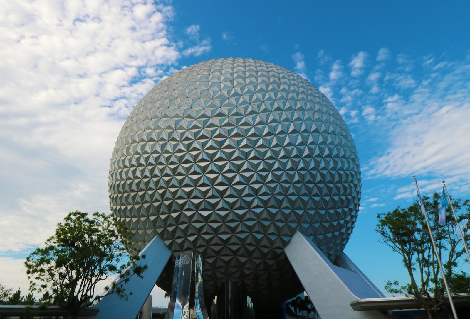 EPCOT's Spaceship Earth during Epcot Early Park Entry