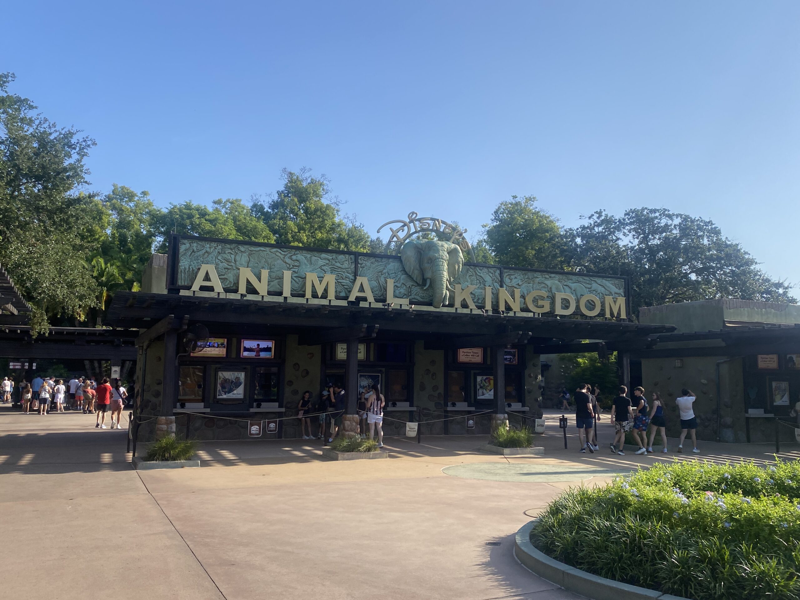 Animal Kingdom entrance and ticket booth