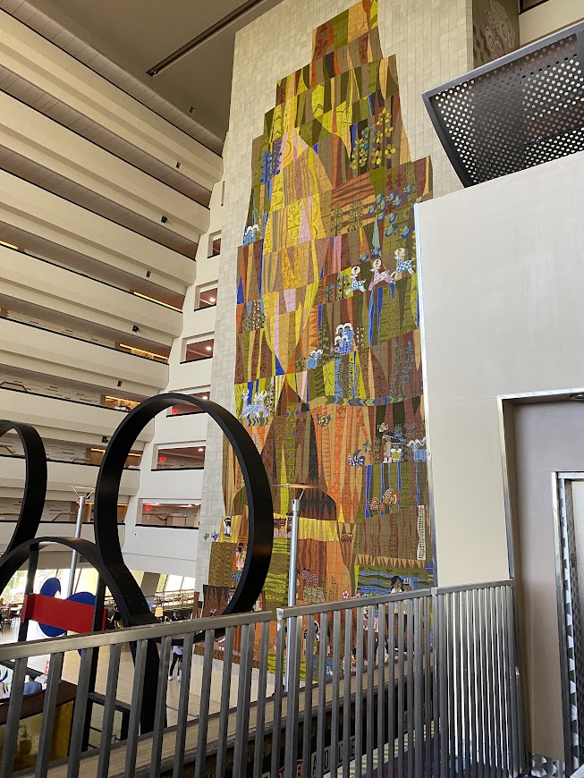 Mural inside of the Grand Canyon Concourse of Disney's Contemporary Resort