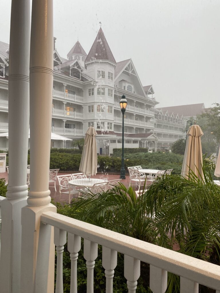 Grand Floridian in the rain