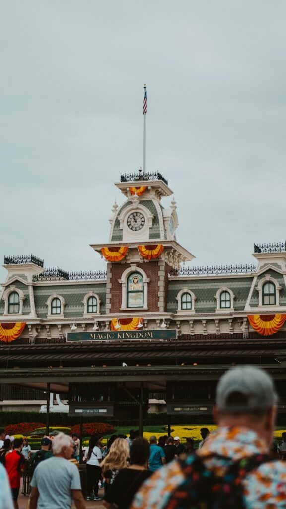 Magic Kingdom Train Station Decorated for Mickey's Not-So-Scary Halloween Party